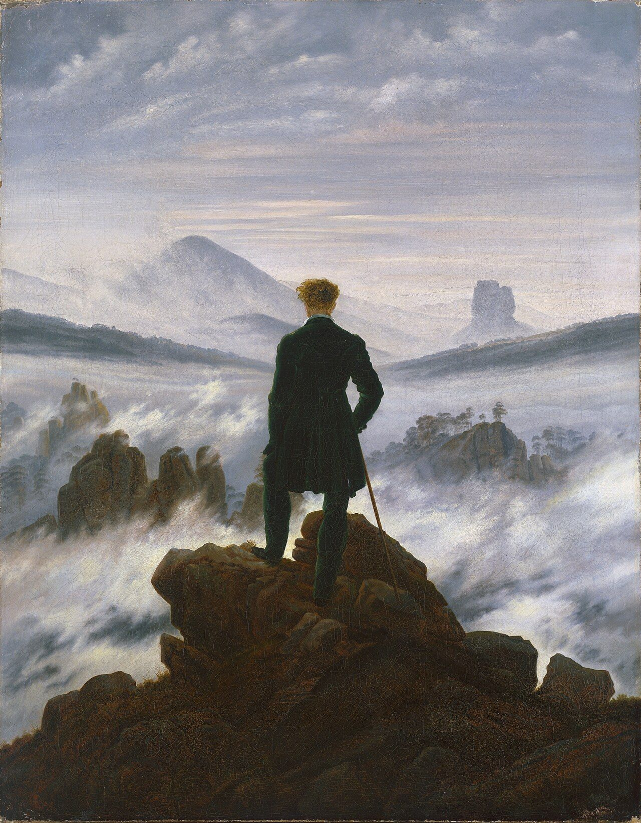 Caspar David Friedrich, Wanderer above the Sea of Fog (1818)